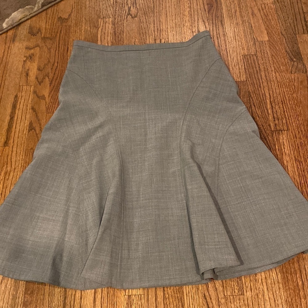 Bcbgmaxazria Gray Midi Skirt Size 0